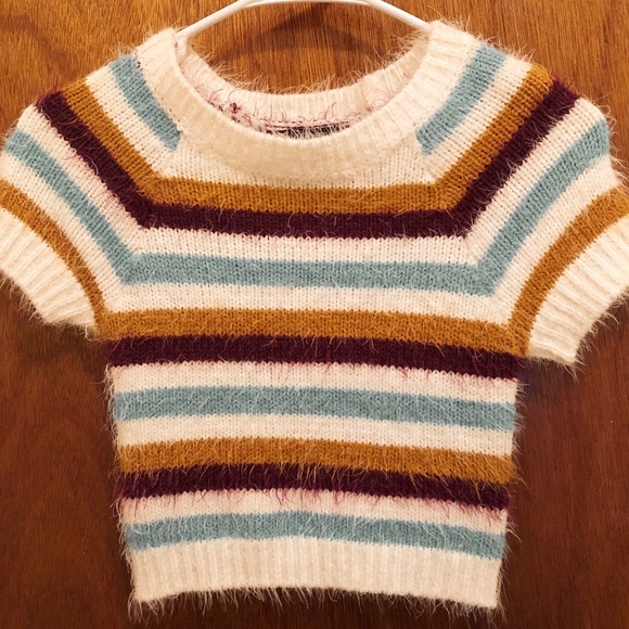Forever 21 Stripped Crop-Sweater - Picture 1 of 1